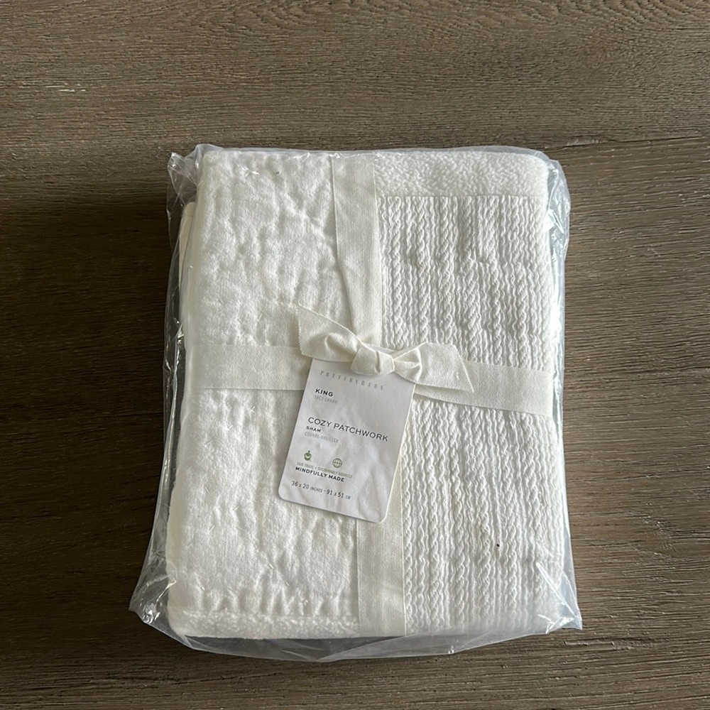 Pottery Barn Patchwork King Size Sham